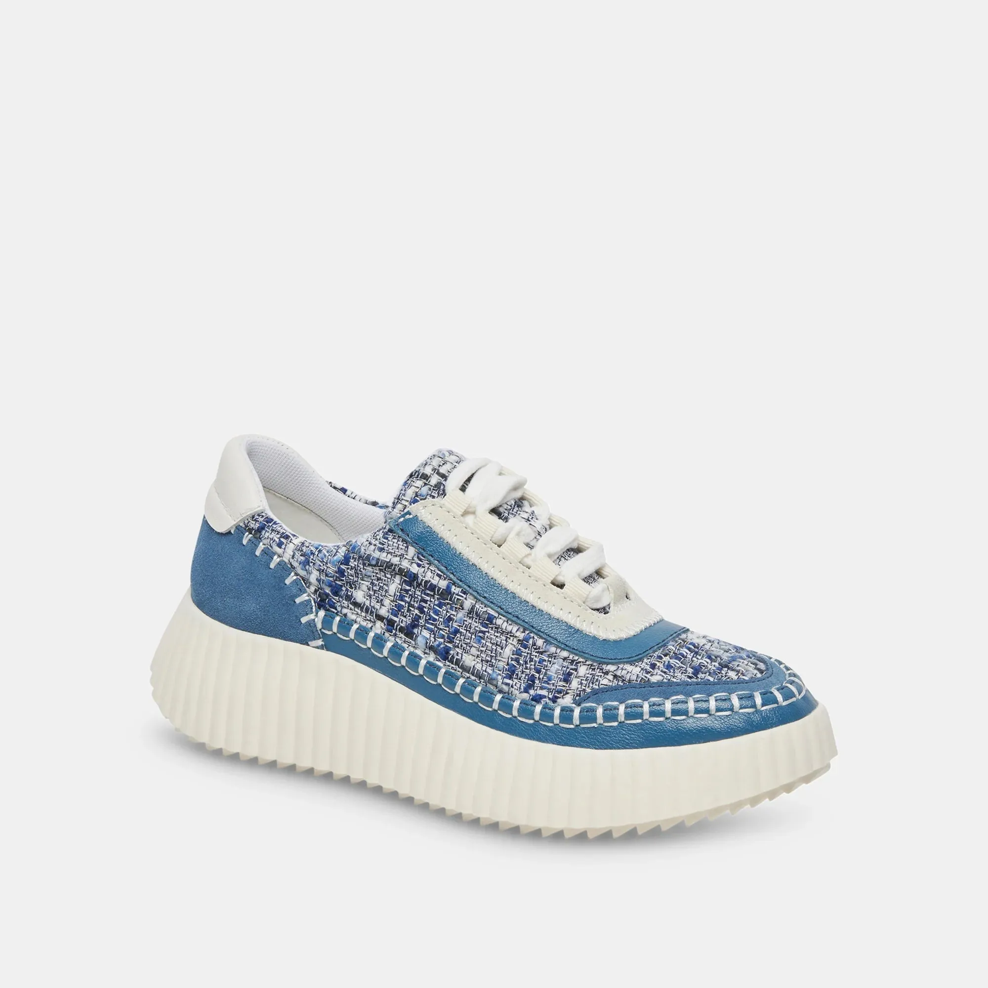 Dolen Navy Multi Woven Sneakers