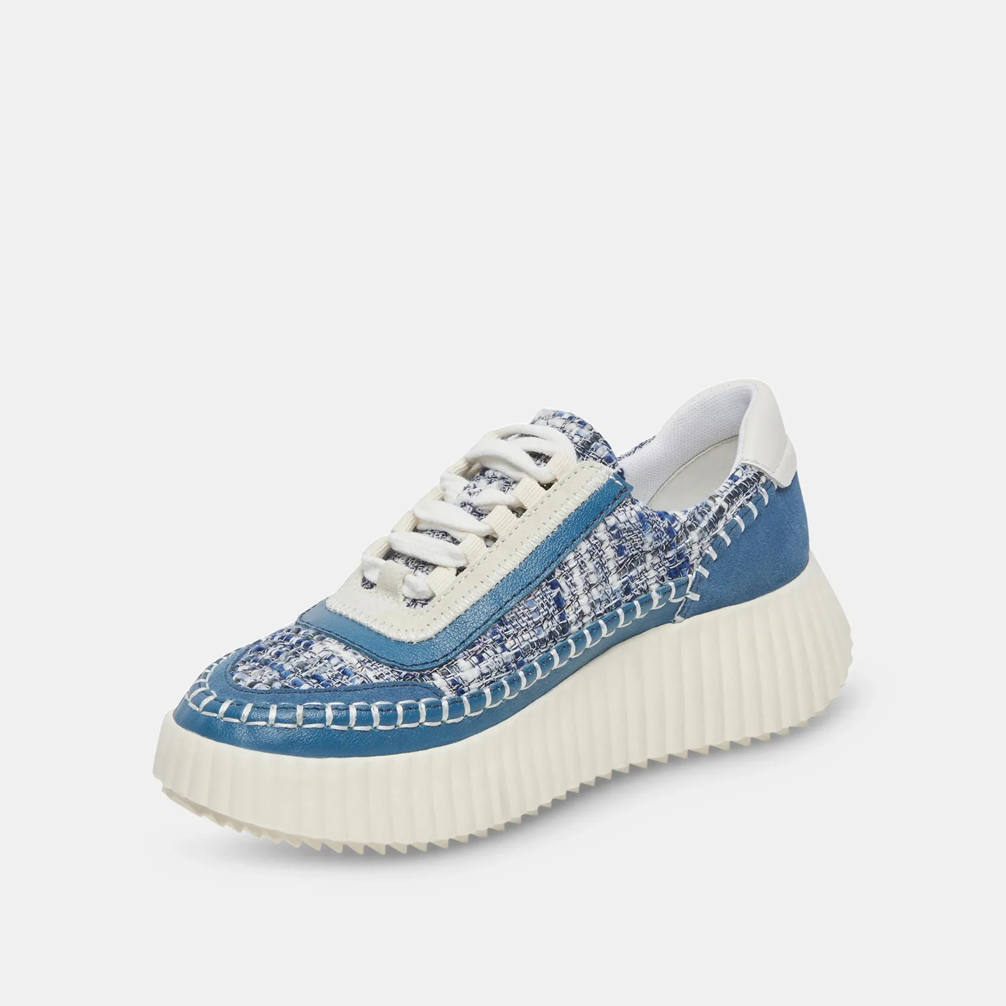 Dolen Navy Multi Woven Sneakers