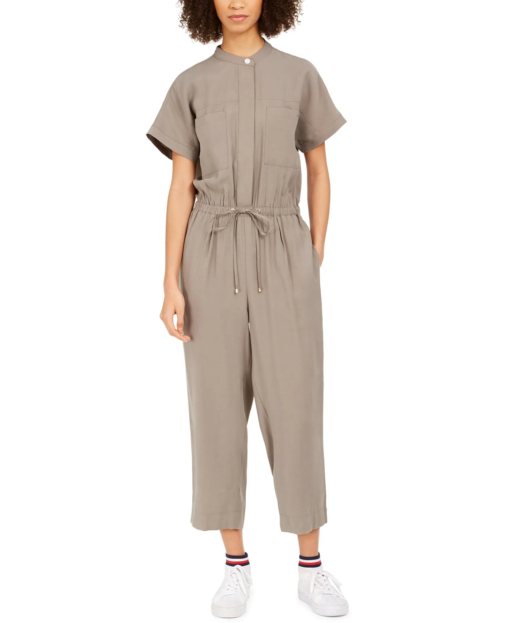 Drawstring-Waist Jumpsuit