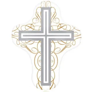 Elegant Cross Supershape Balloon