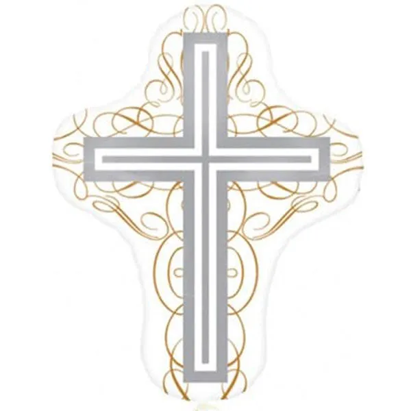 Elegant Cross Supershape Balloon