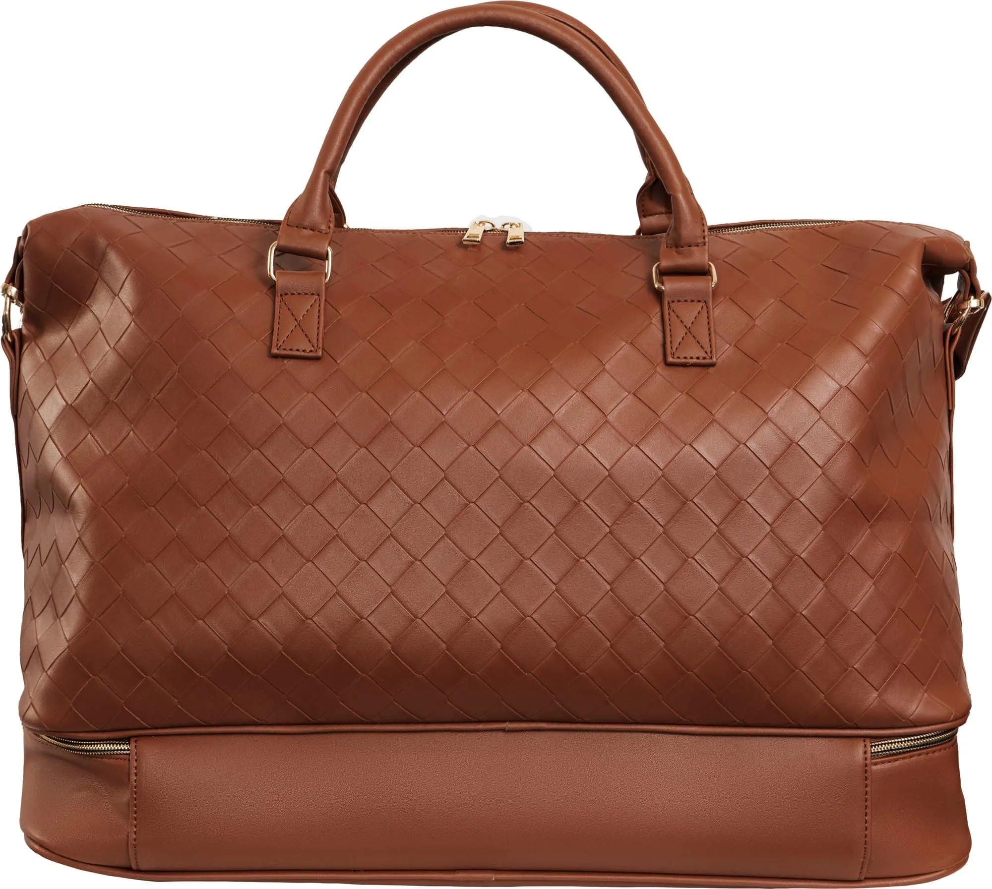 Ellen Tracy 20 Inch Woven Drop Bottom Duffel