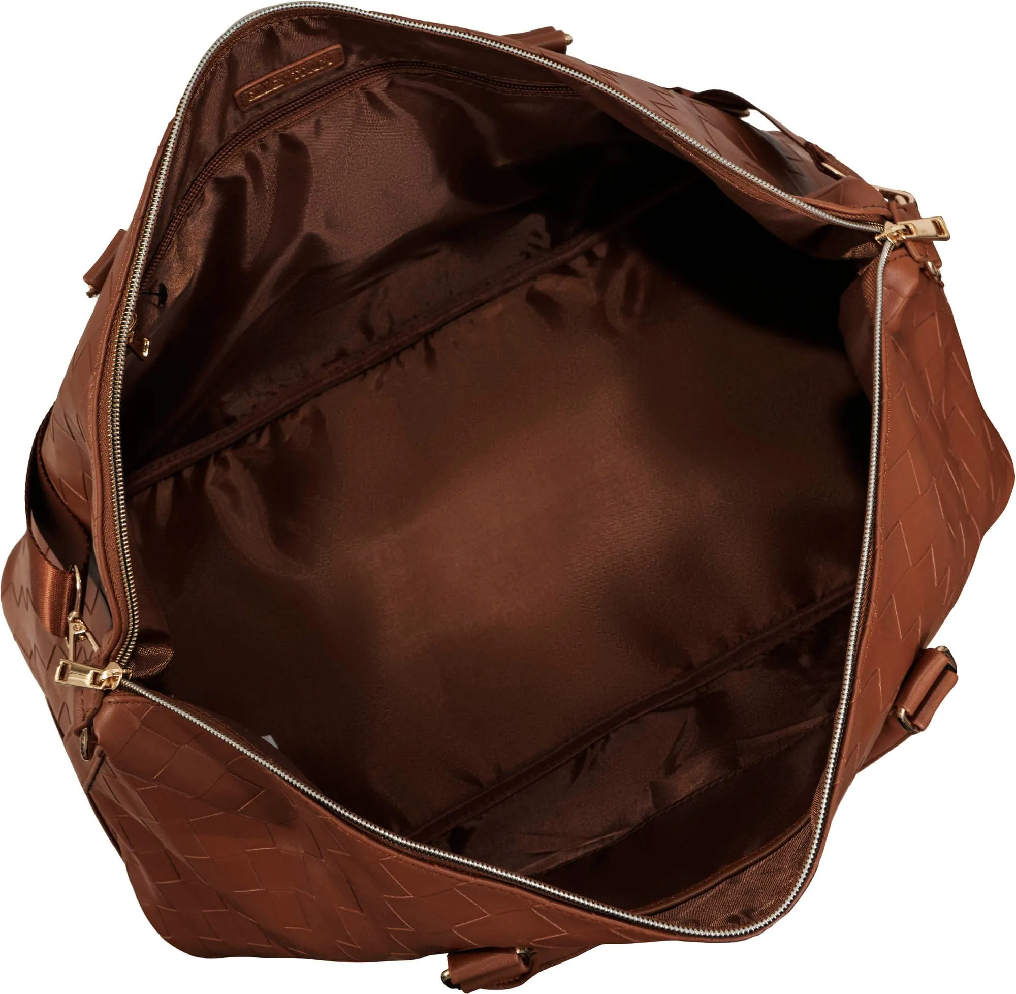Ellen Tracy 20 Inch Woven Drop Bottom Duffel