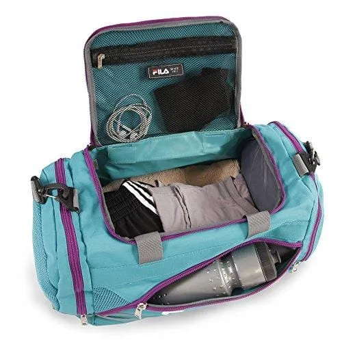 Fila Sprinter 19" Sport Duffel Bag, Teal/Purple