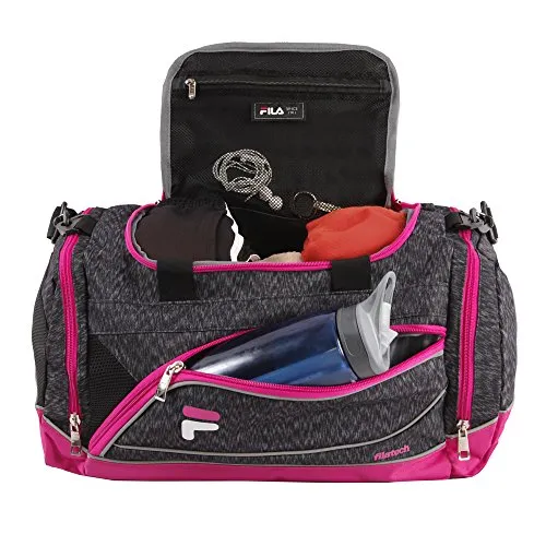 Fila Sprinter Small Duffel Sports Gym Bag, Static Pink, One Size