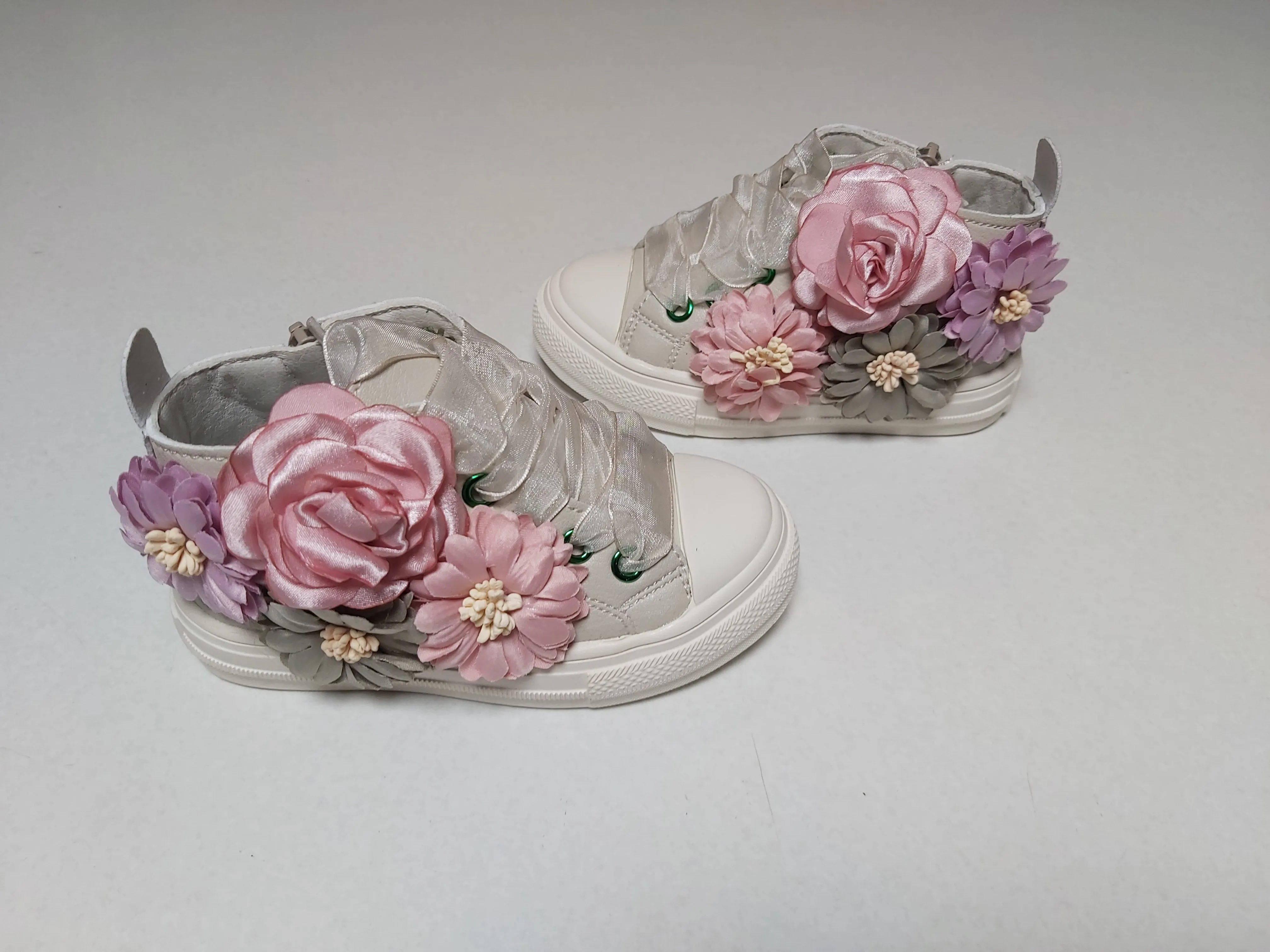 Floral Lace Up HighTops (3 Colours)