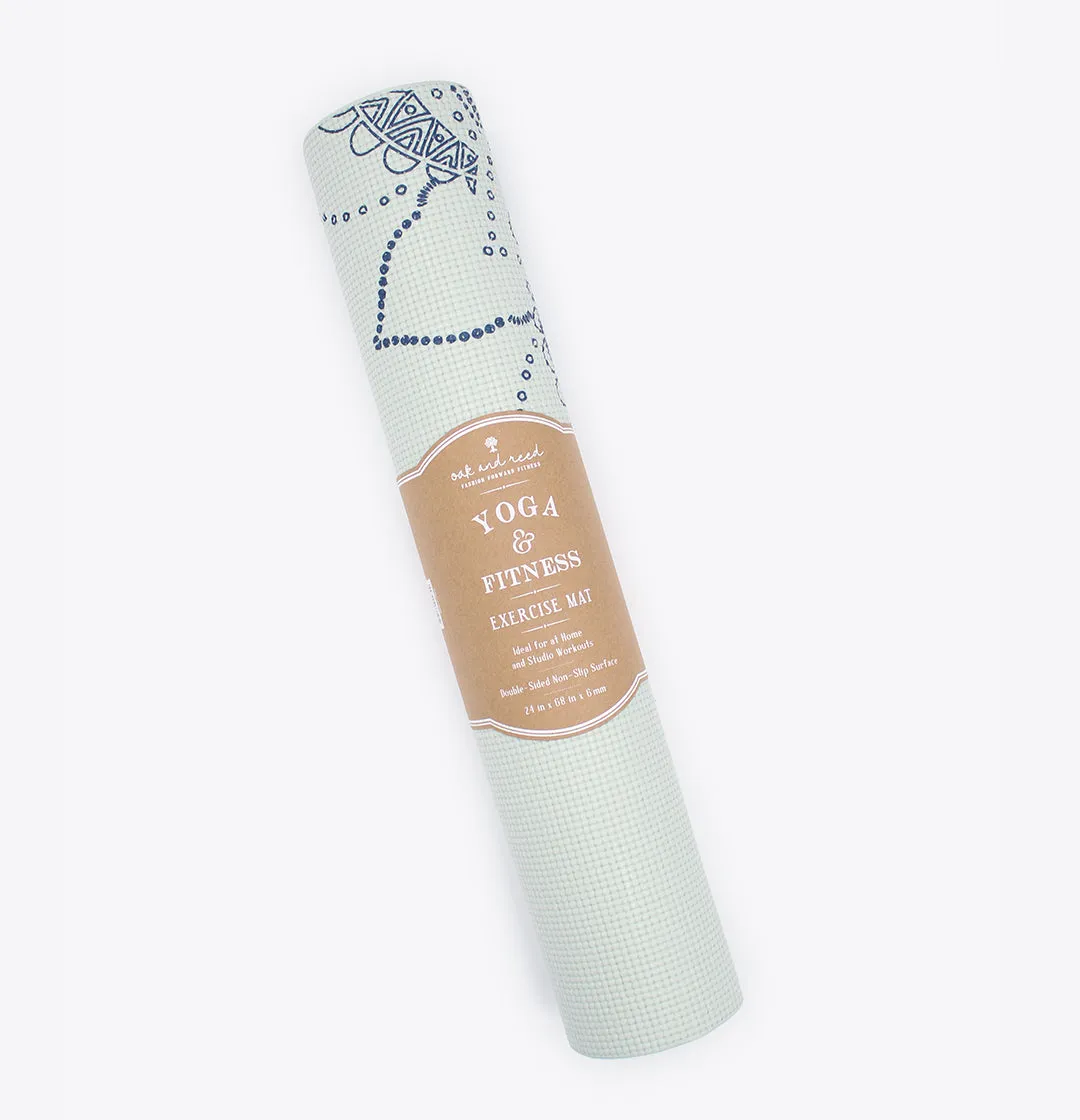 Floral Medallion Premium Yoga Mat (6mm)