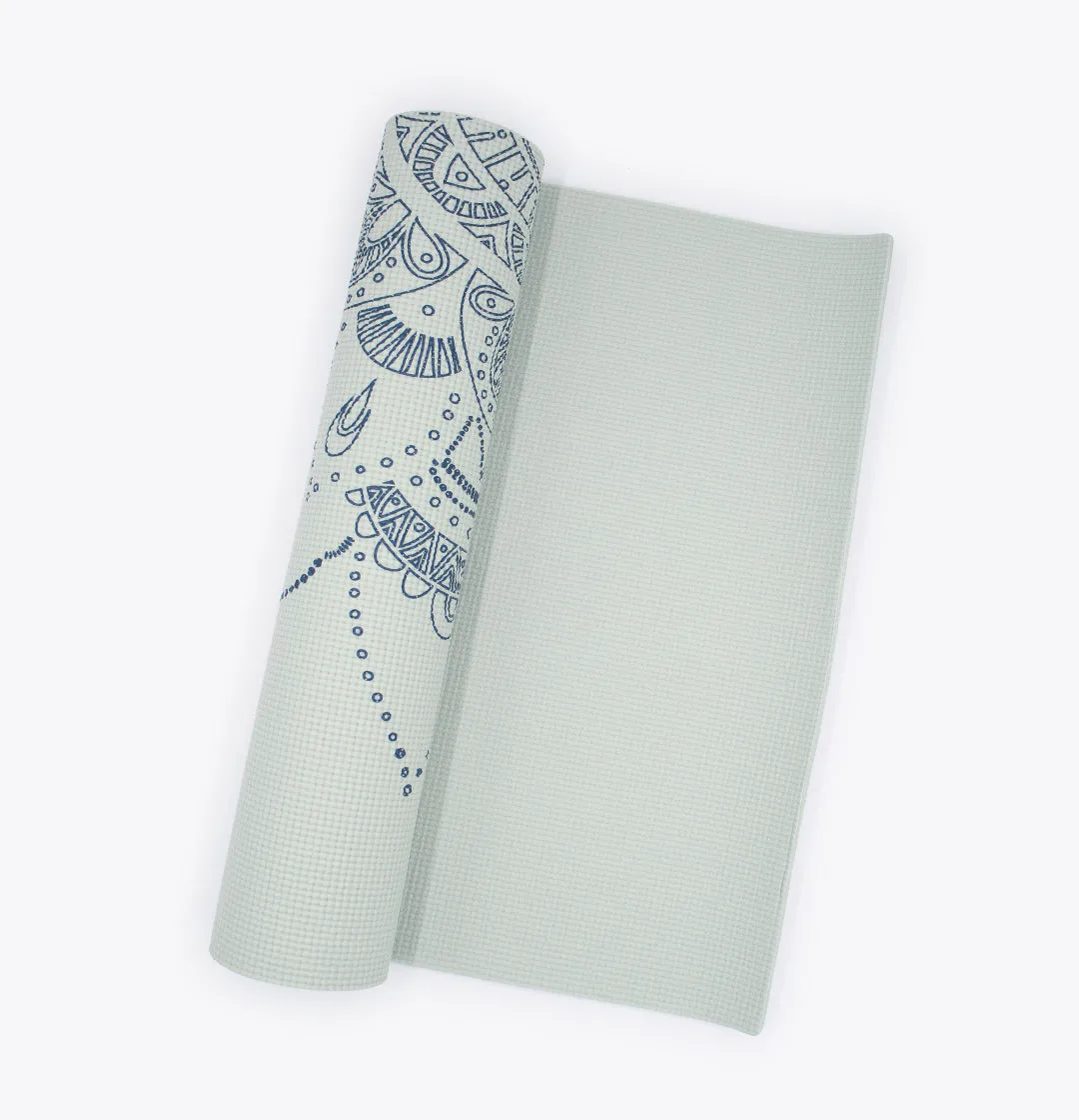 Floral Medallion Premium Yoga Mat (6mm)