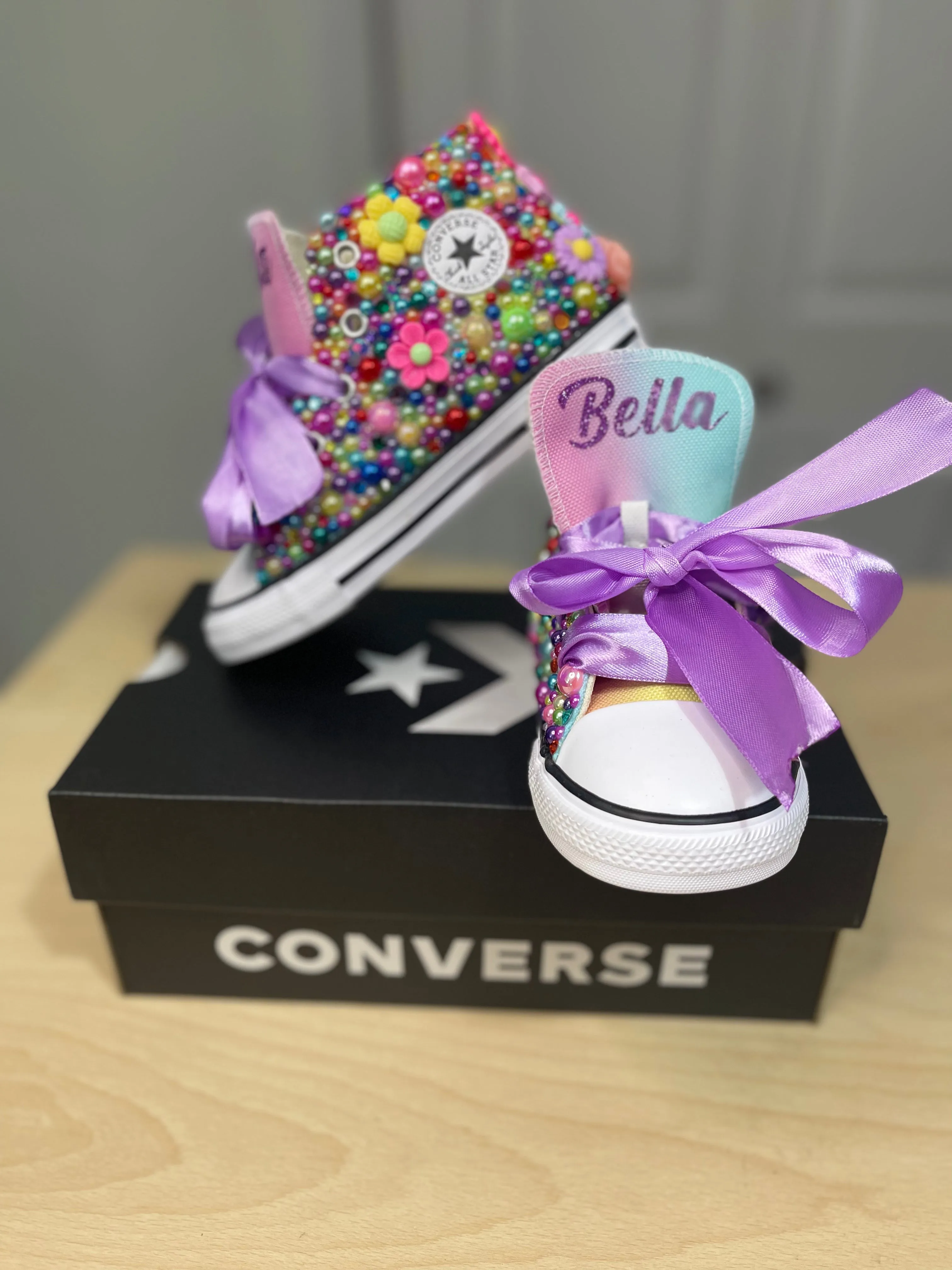 Flower Power Converse Shoes