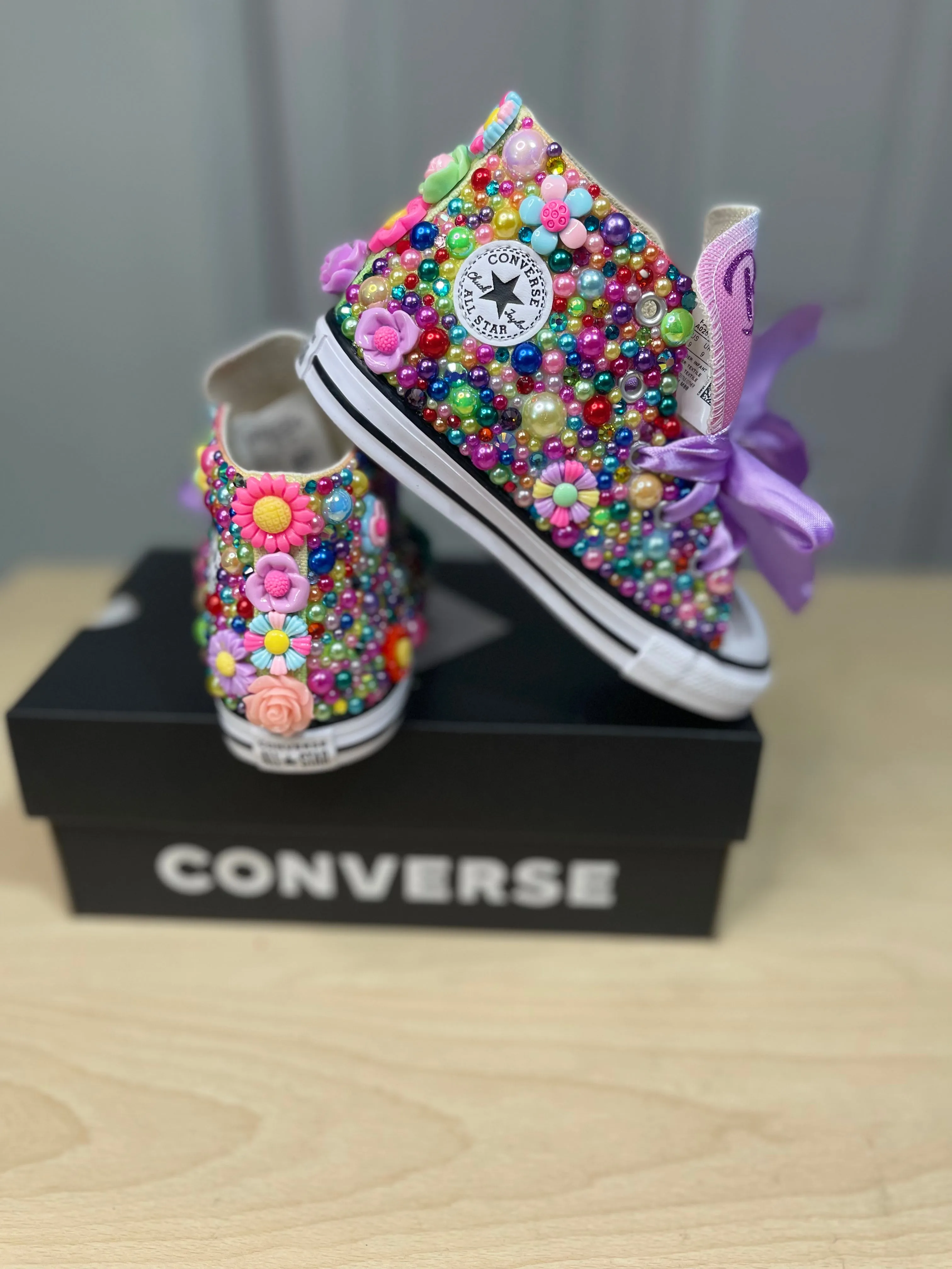 Flower Power Converse Shoes