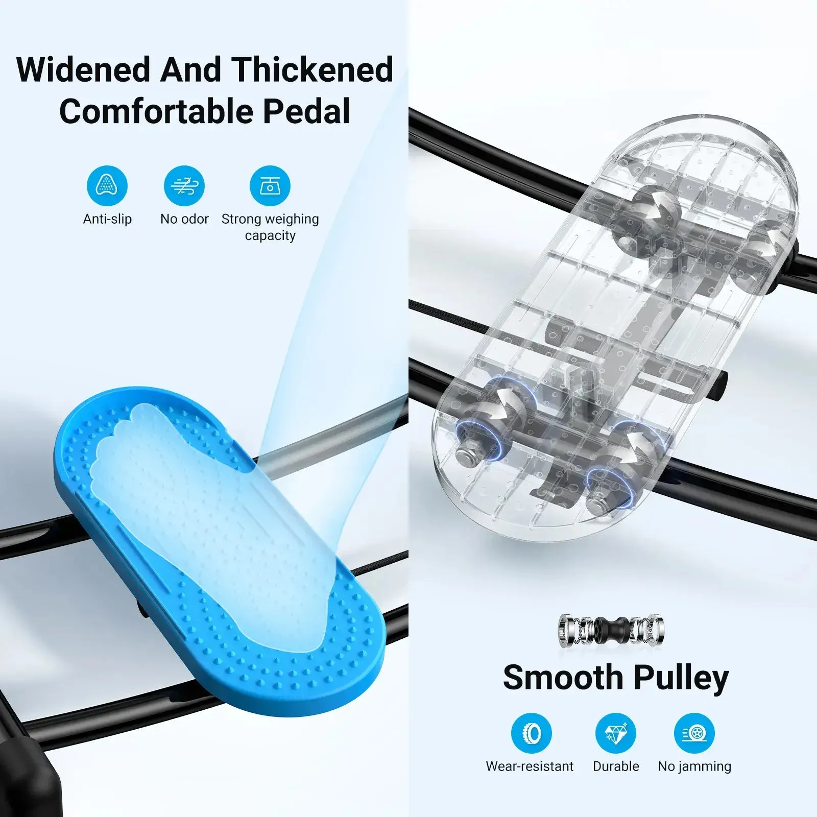 Foldable and Adjustable Height Simulated Ski Trainer
