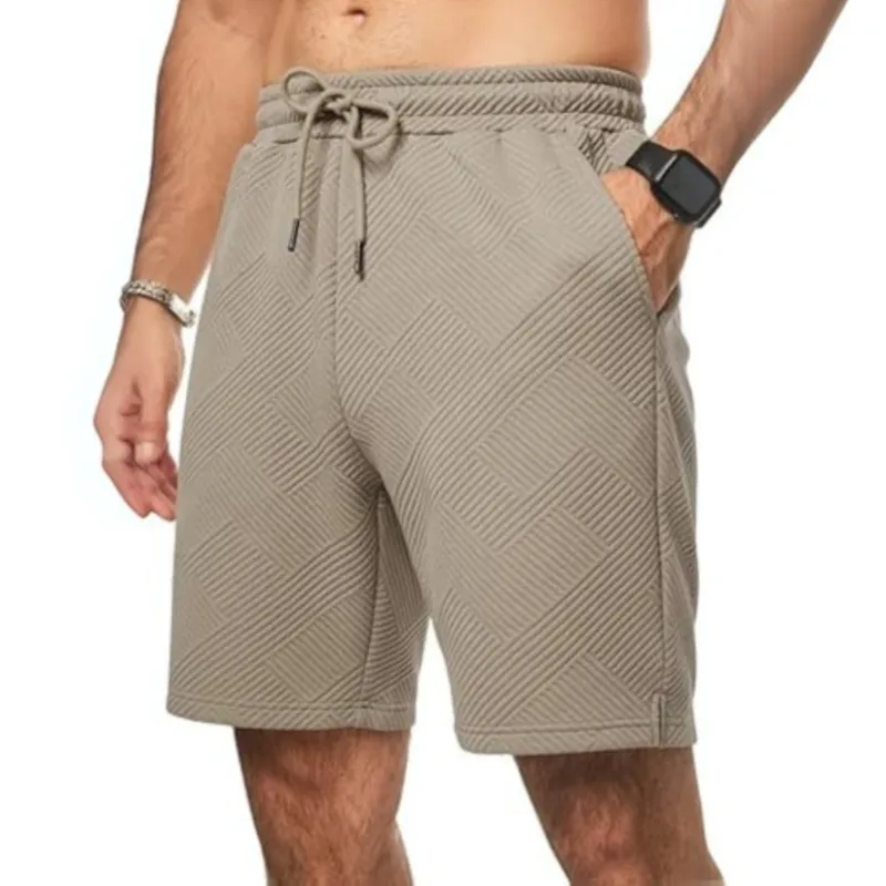 Geometric Texture Casual Shorts – Where Style Meets Comfort