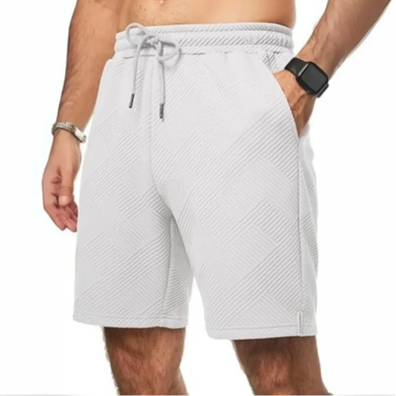 Geometric Texture Casual Shorts – Where Style Meets Comfort
