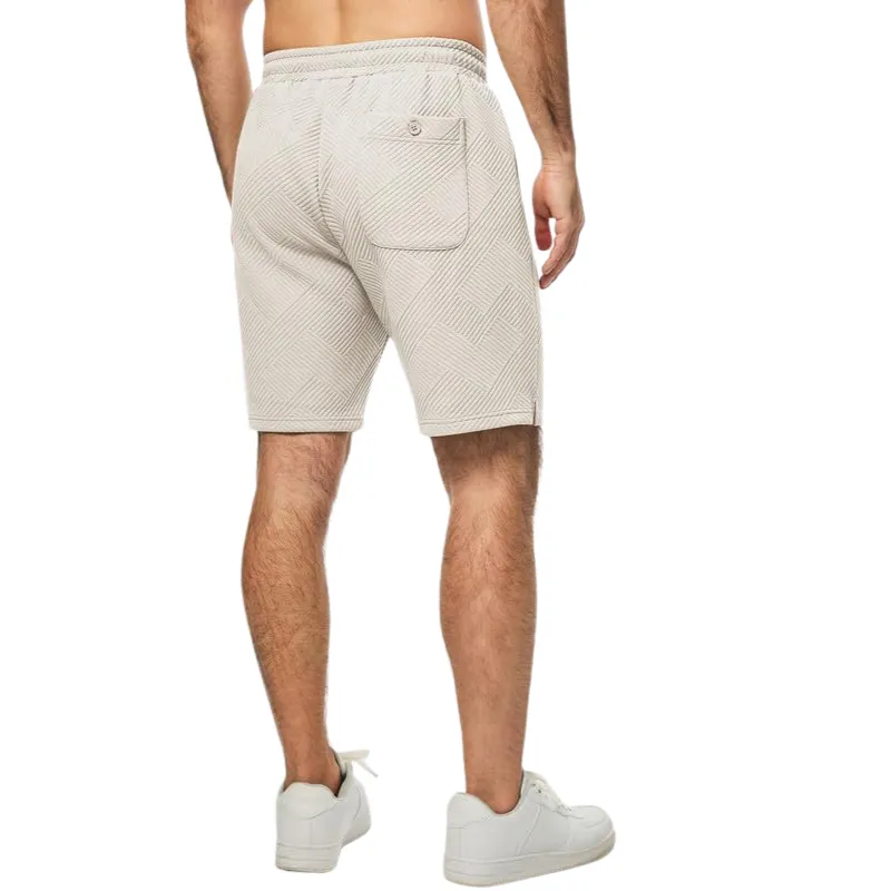 Geometric Texture Casual Shorts – Where Style Meets Comfort
