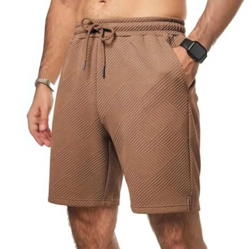 Geometric Texture Casual Shorts – Where Style Meets Comfort
