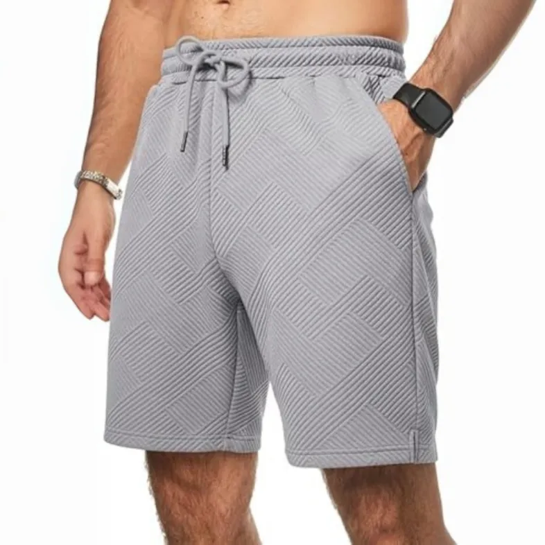 Geometric Texture Casual Shorts – Where Style Meets Comfort