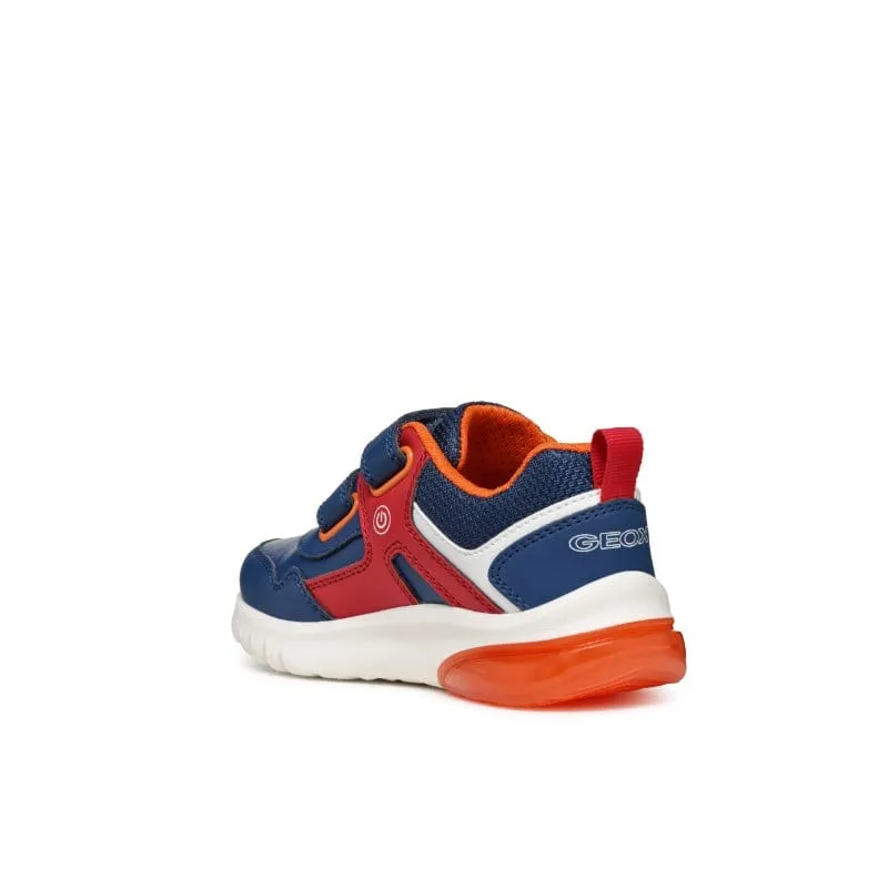 Geox Boys Junior Red Dinosaur Runner - J46LBA