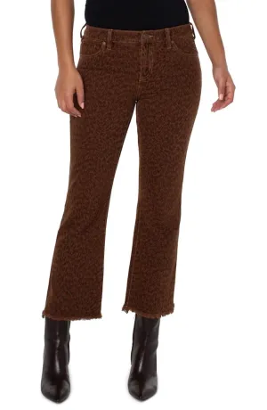 Hannah Crop Flare With Frayed Hem