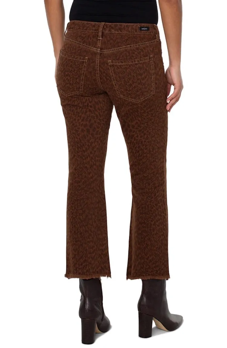 Hannah Crop Flare With Frayed Hem