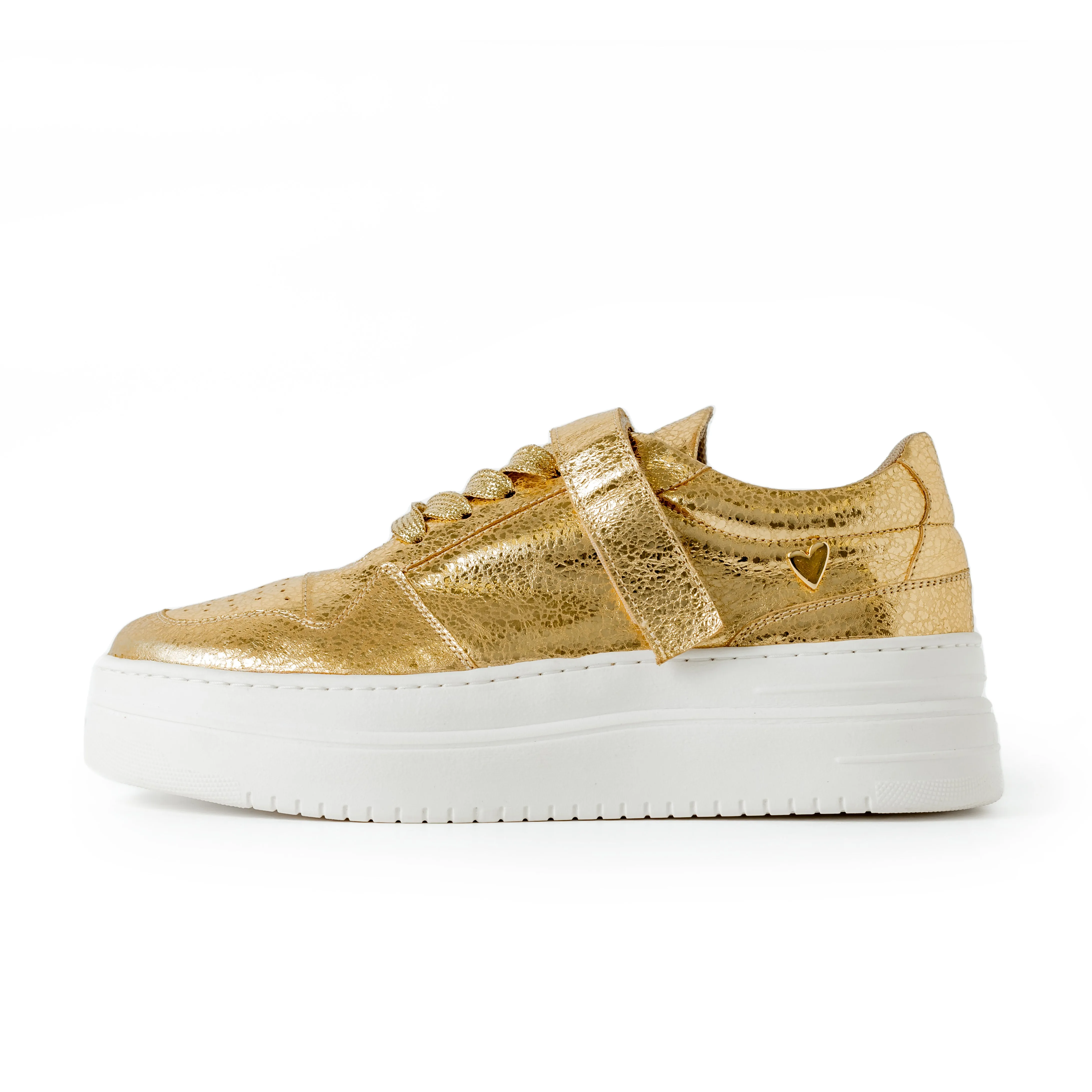Kyra Sneakers - Gold [ No Return - No Exchange]