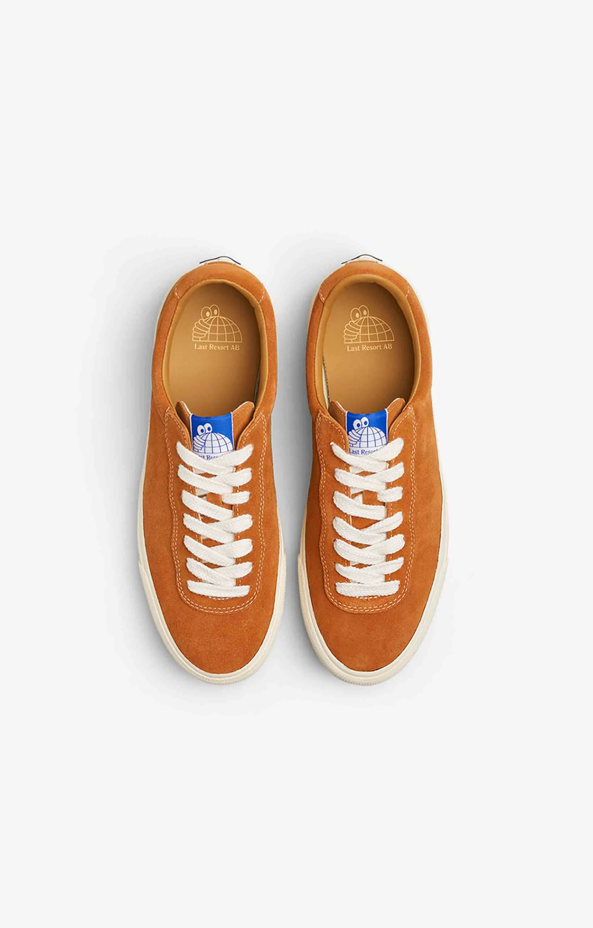 Last Resort AB VM001 Lo Suede Mens Shoe, Cheddar/White