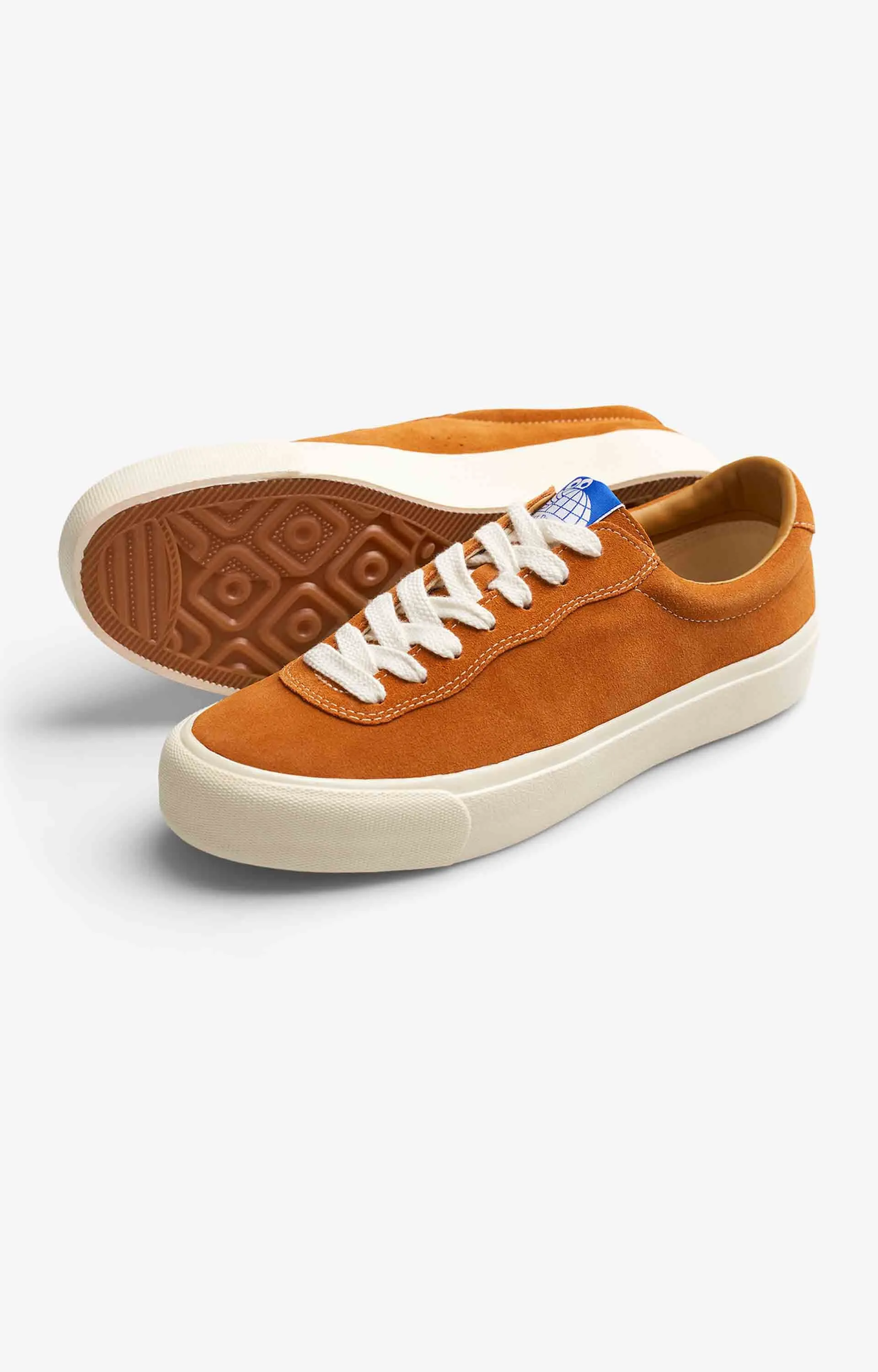 Last Resort AB VM001 Lo Suede Mens Shoe, Cheddar/White