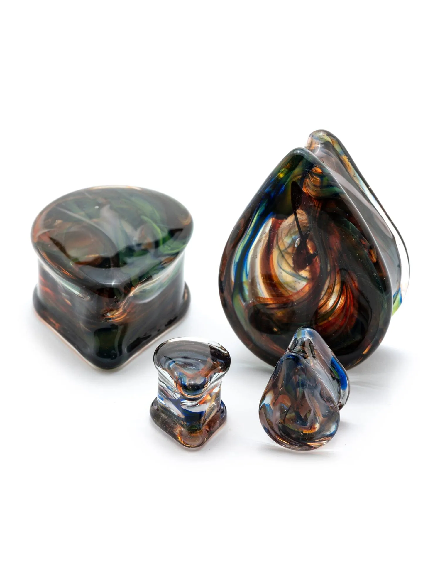 Lava Lamp Smoke Glass Teardrop Plugs