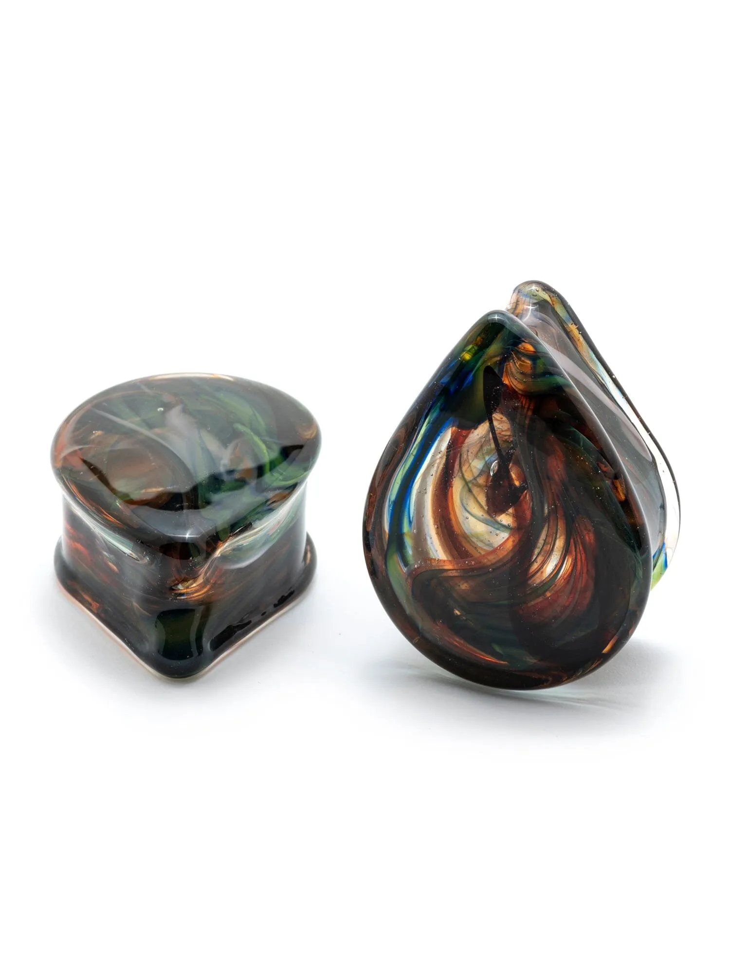 Lava Lamp Smoke Glass Teardrop Plugs