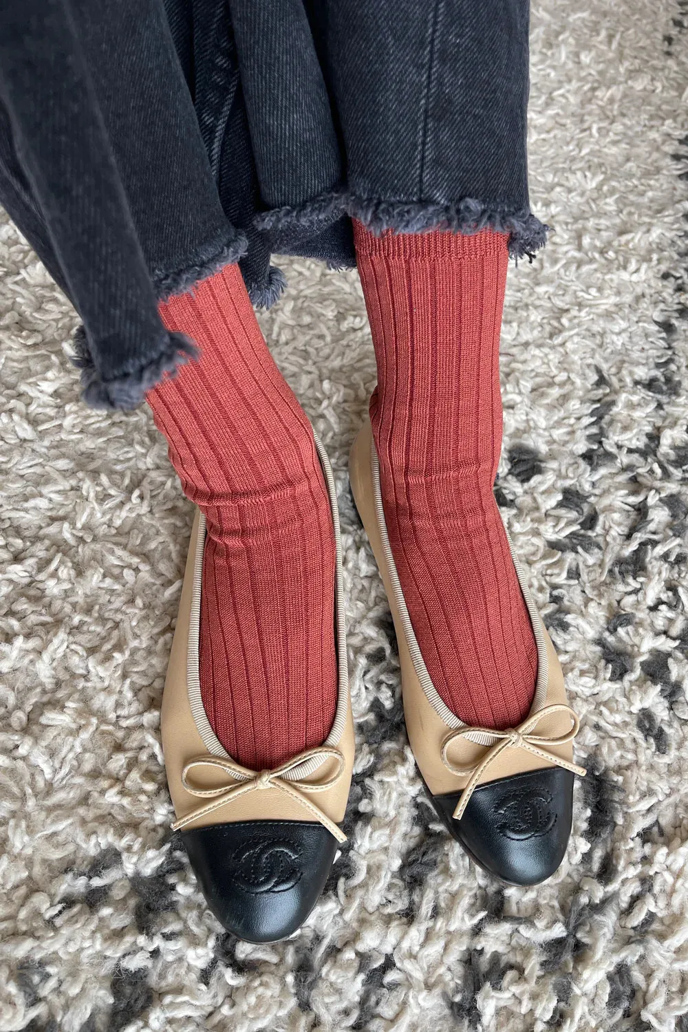 Le Bon Shoppe Her Socks MC Cotton // Terracotta