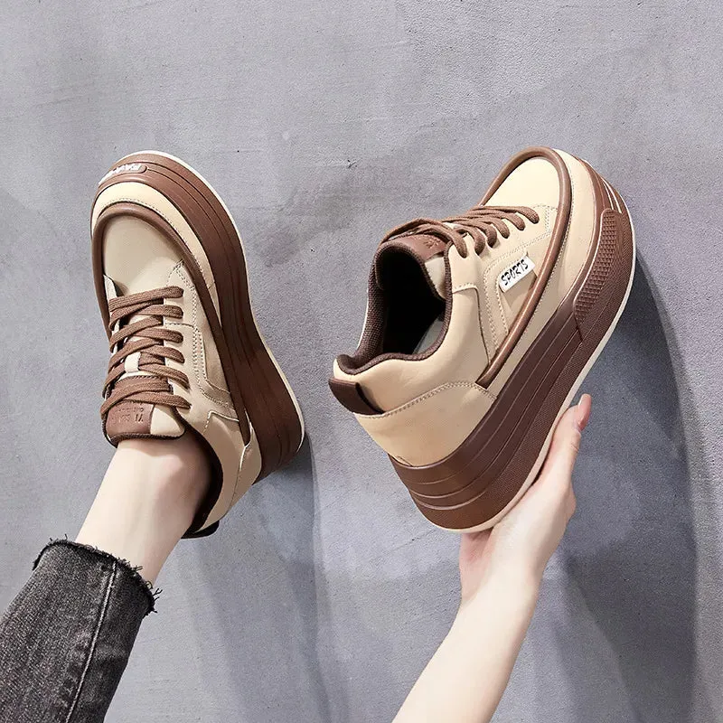 Leather Platform Sneakers - Dorothy