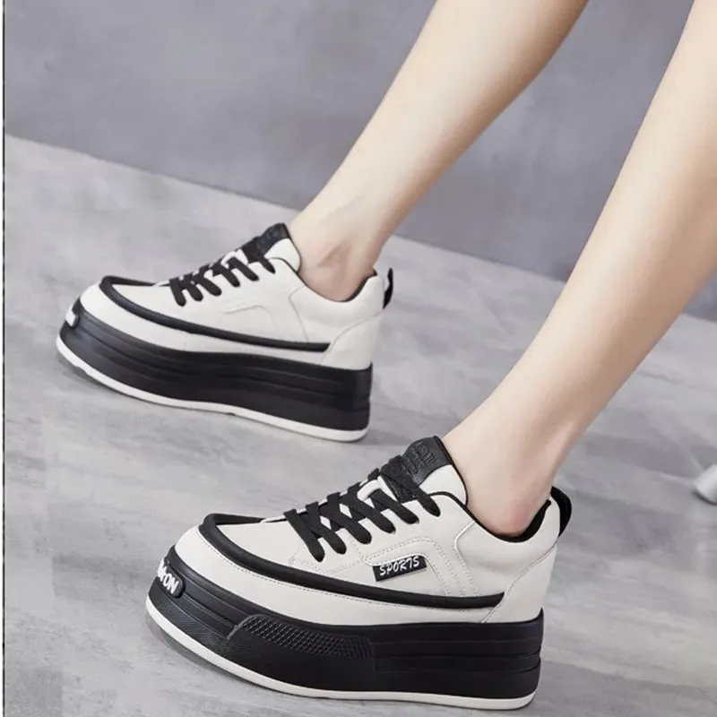 Leather Platform Sneakers - Dorothy
