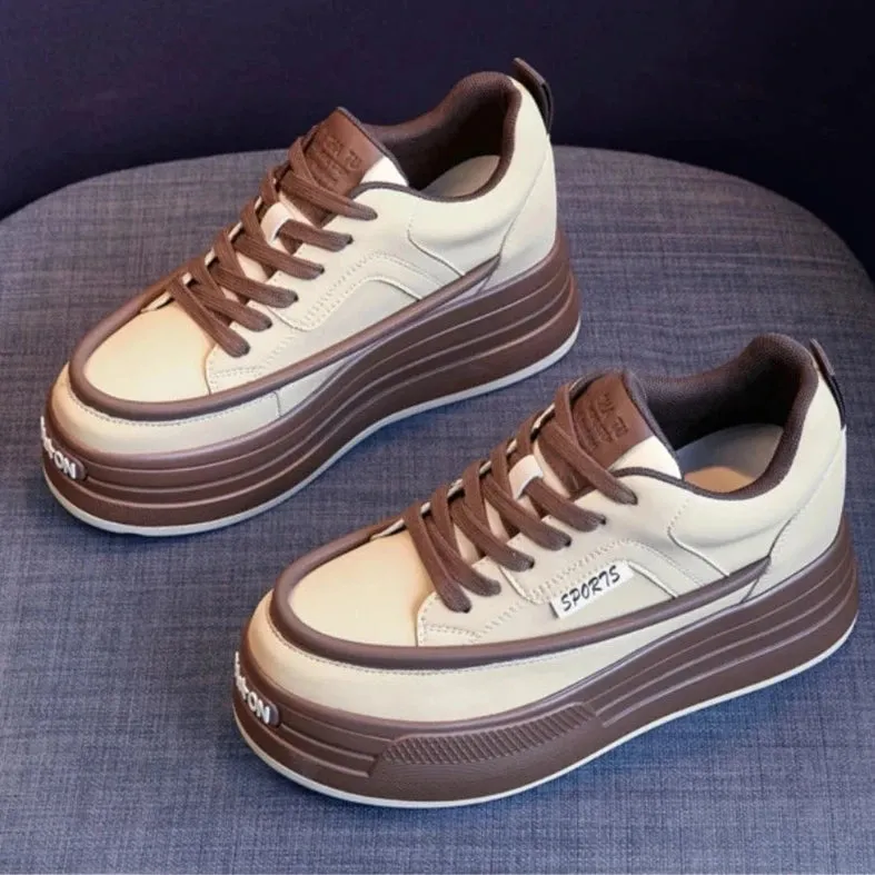 Leather Platform Sneakers - Dorothy