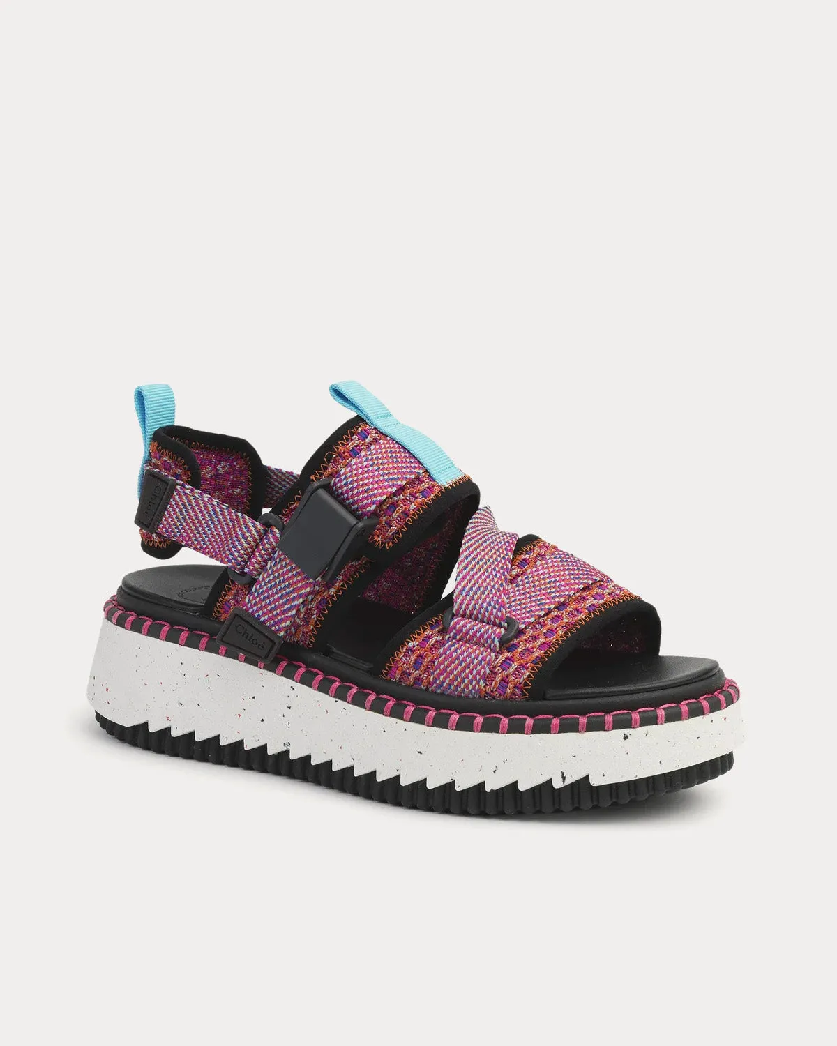 Lilli Flat Dark Peony Sandals