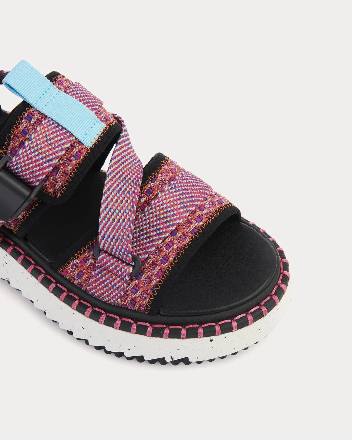 Lilli Flat Dark Peony Sandals