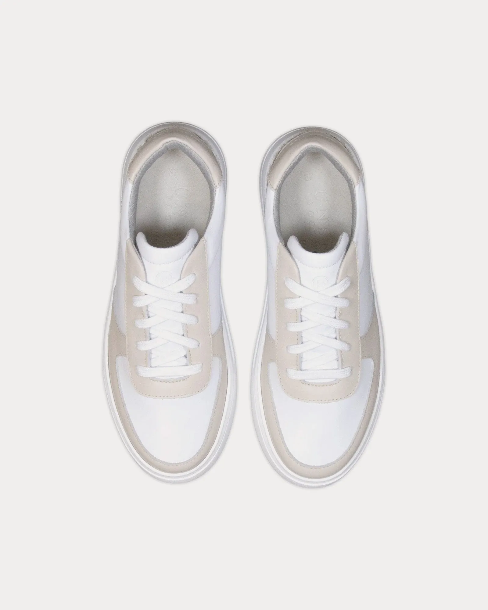 Marais Leather & Suede Sand / Leopard Low Top Sneakers
