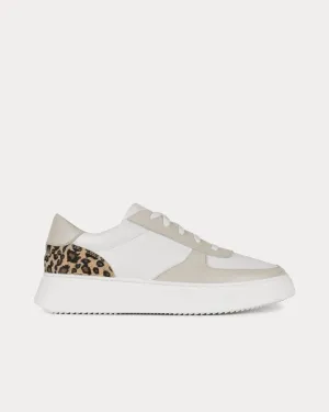 Marais Leather & Suede Sand / Leopard Low Top Sneakers