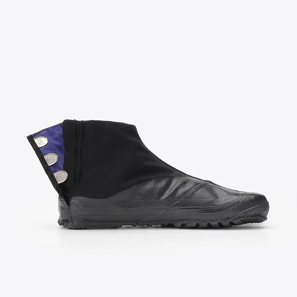 Marugo Jitsuyou Low Top Tabi Shoes 3 Clips All Black (Work Shoes)