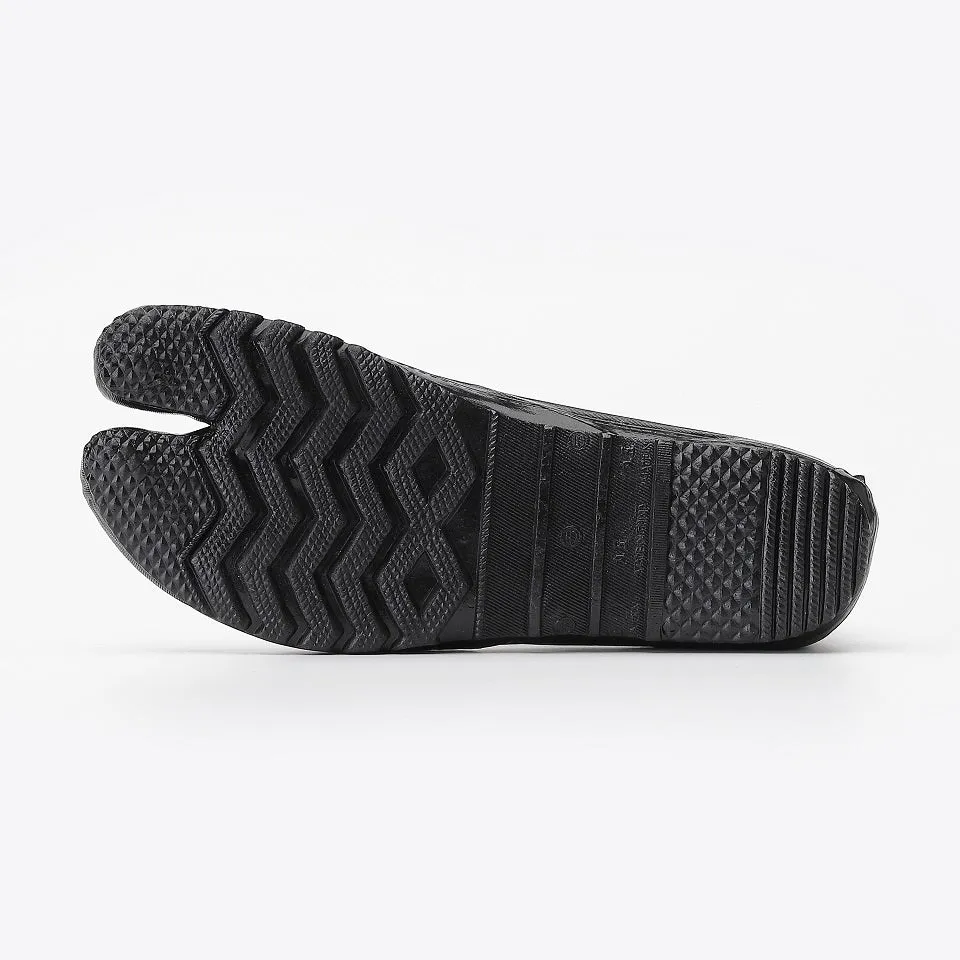 Marugo Jitsuyou Low Top Tabi Shoes 3 Clips All Black (Work Shoes)