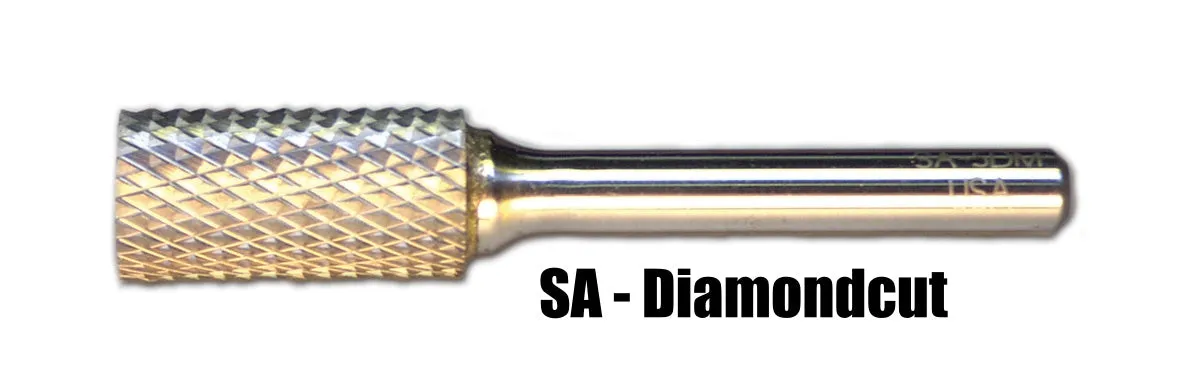 Mastercut SA-41 1/16" Cylindrical Shape Carbide Burr (1 Burr)