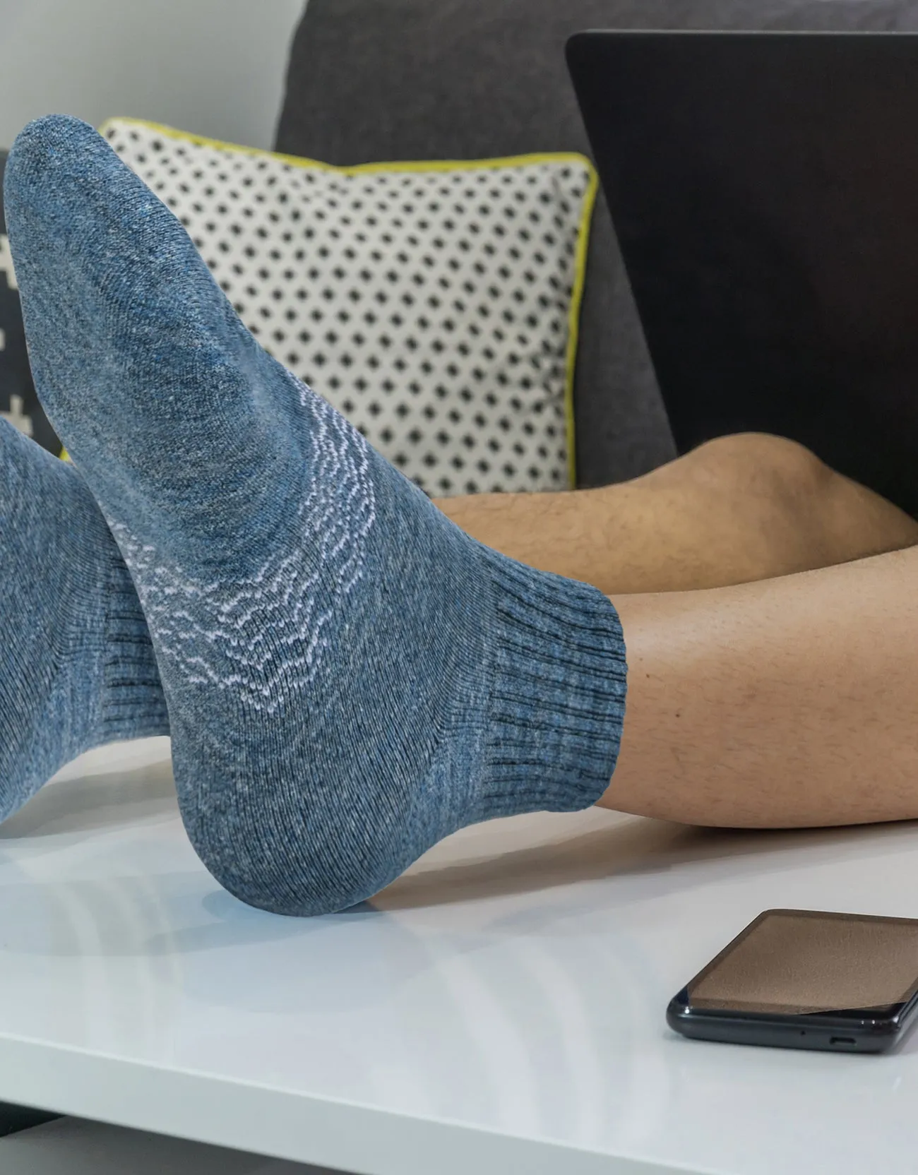 Men's Moisture Control Low Cut Ankle Socks 3 Pack