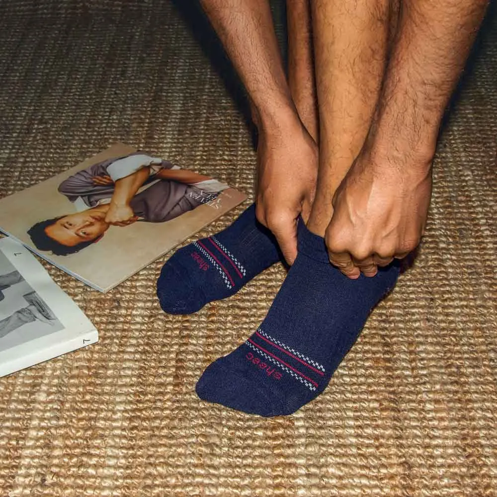 Merino Wool No Show Blister Tab | DARK NAVY