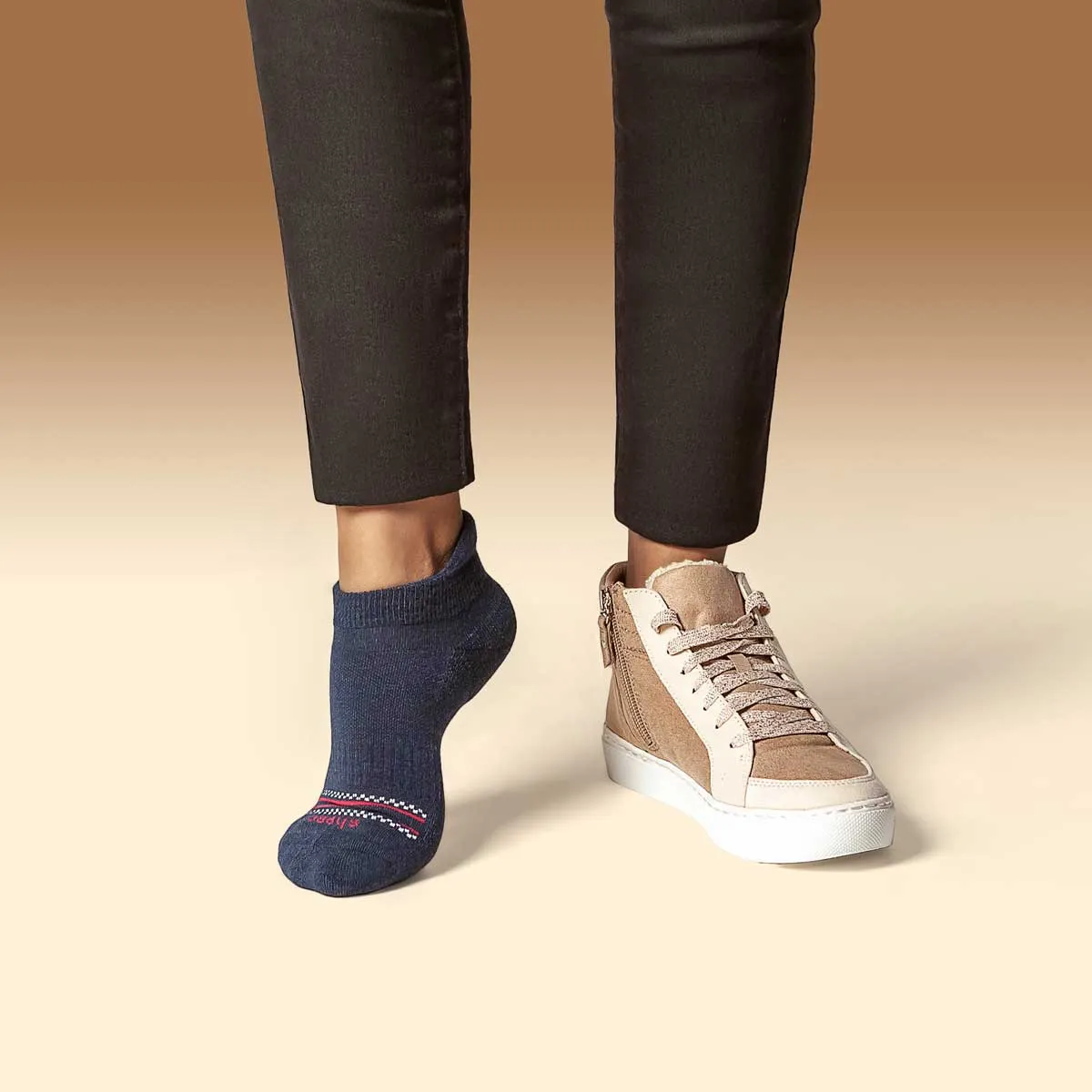 Merino Wool No Show Blister Tab | DARK NAVY