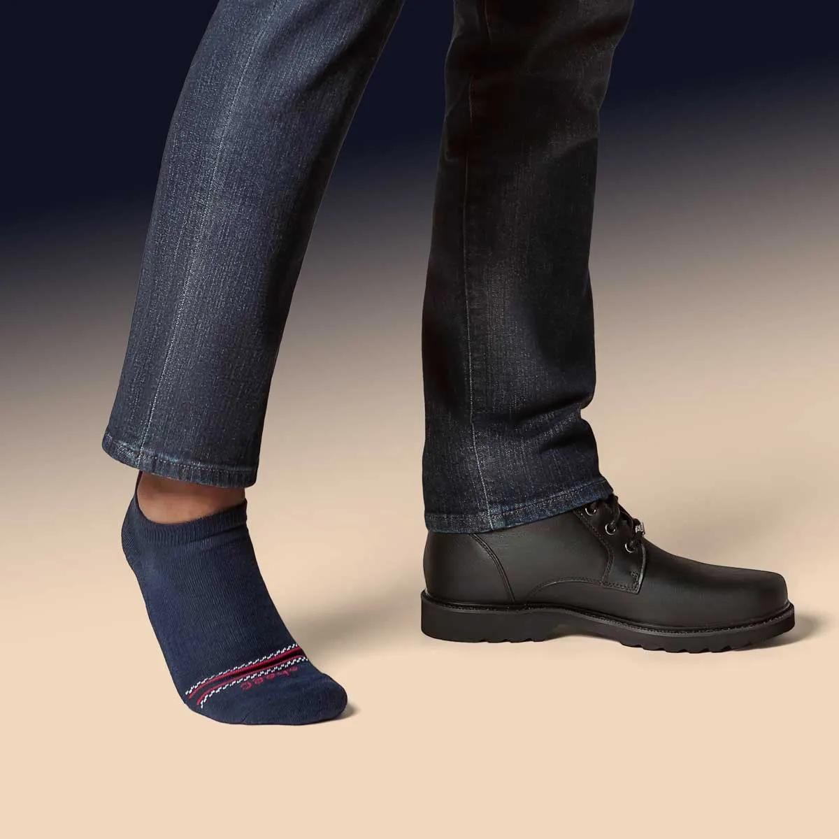 Merino Wool No Show Blister Tab | DARK NAVY