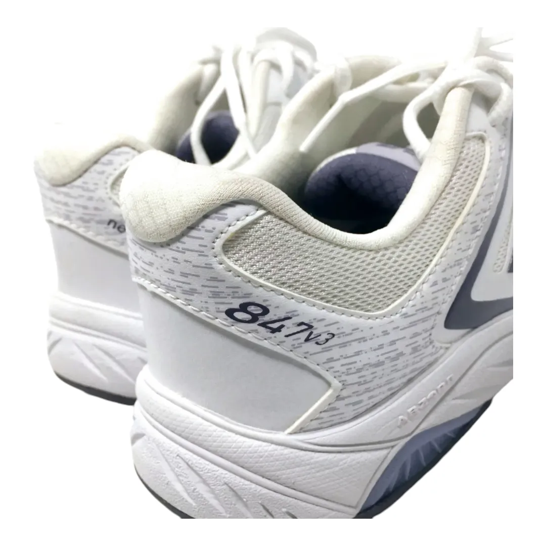 New Balance *Men's White Leather Walking Running Shoes (Size 11) #847 v3