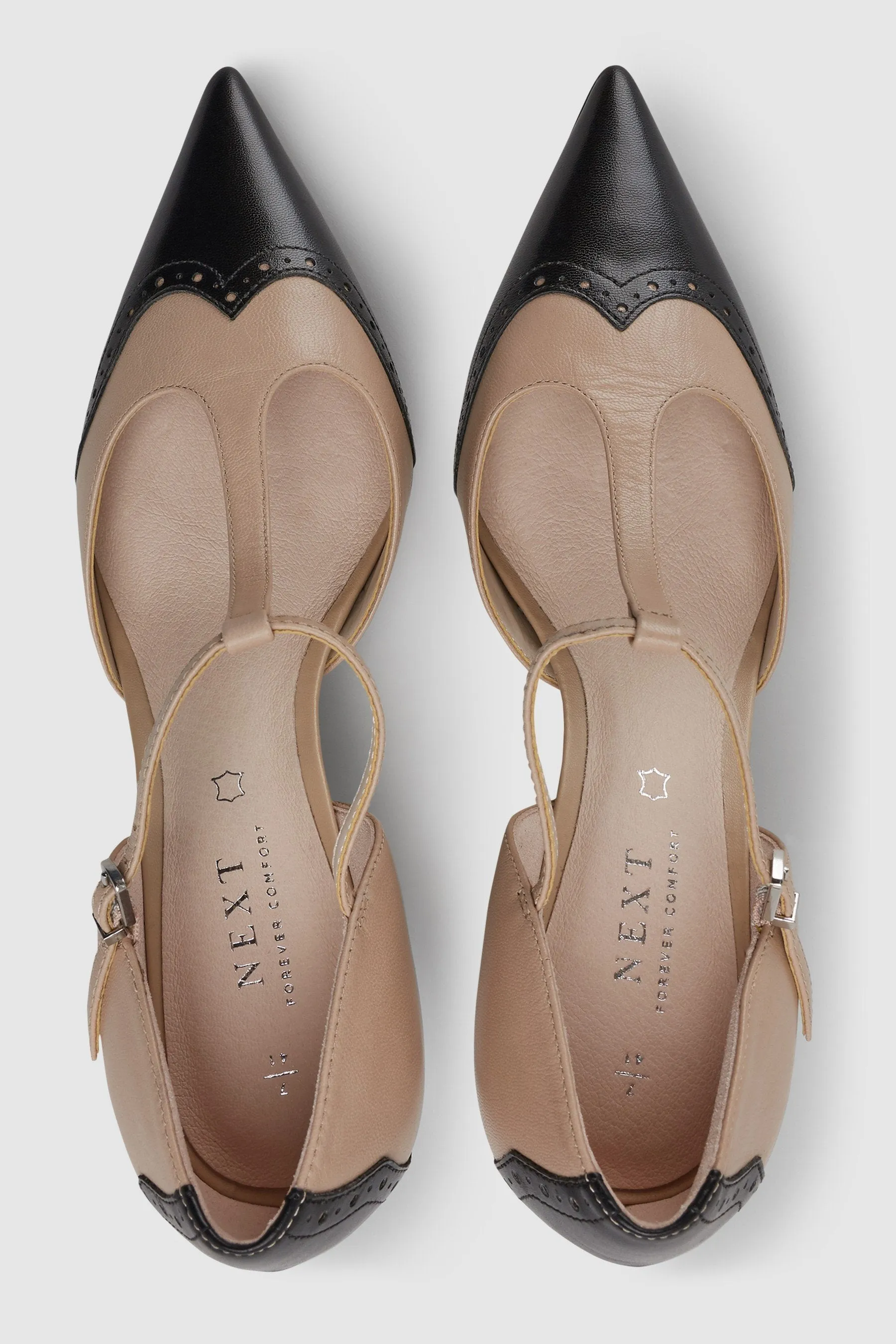 Next Brogues Monochrome Womens Shoes