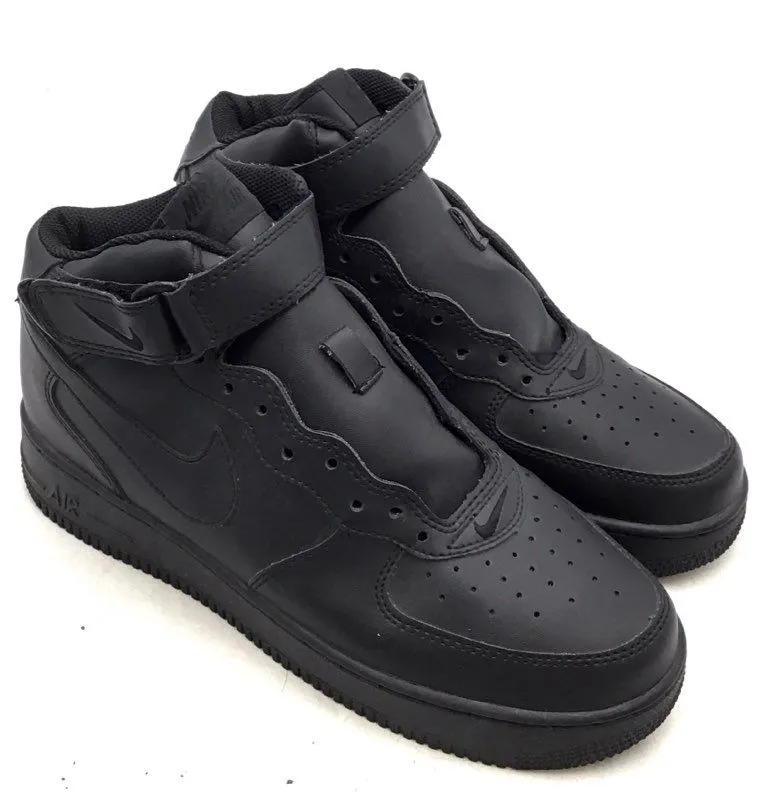 Nike Men's Air Force 1 Mid '07 Black Basketball Athletic Shoes - Size 8