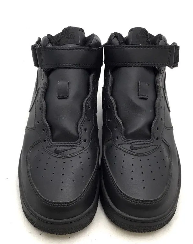 Nike Men's Air Force 1 Mid '07 Black Basketball Athletic Shoes - Size 8