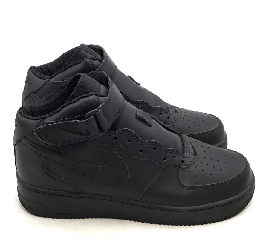 Nike Men's Air Force 1 Mid '07 Black Basketball Athletic Shoes - Size 8
