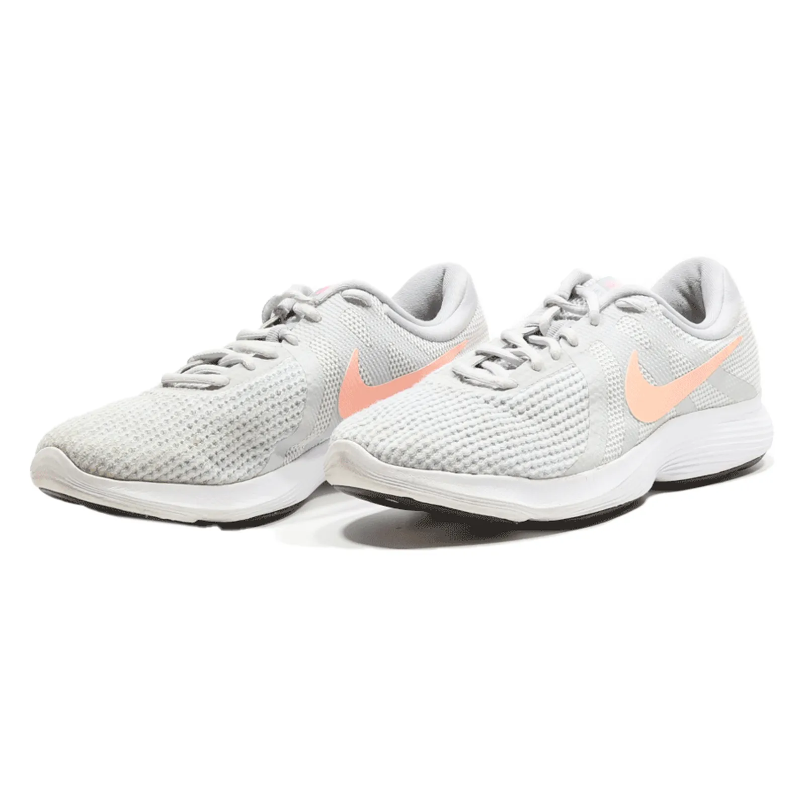 NIKE Revolution 4 Sneaker Trainers Grey Synthetic Womens UK 7