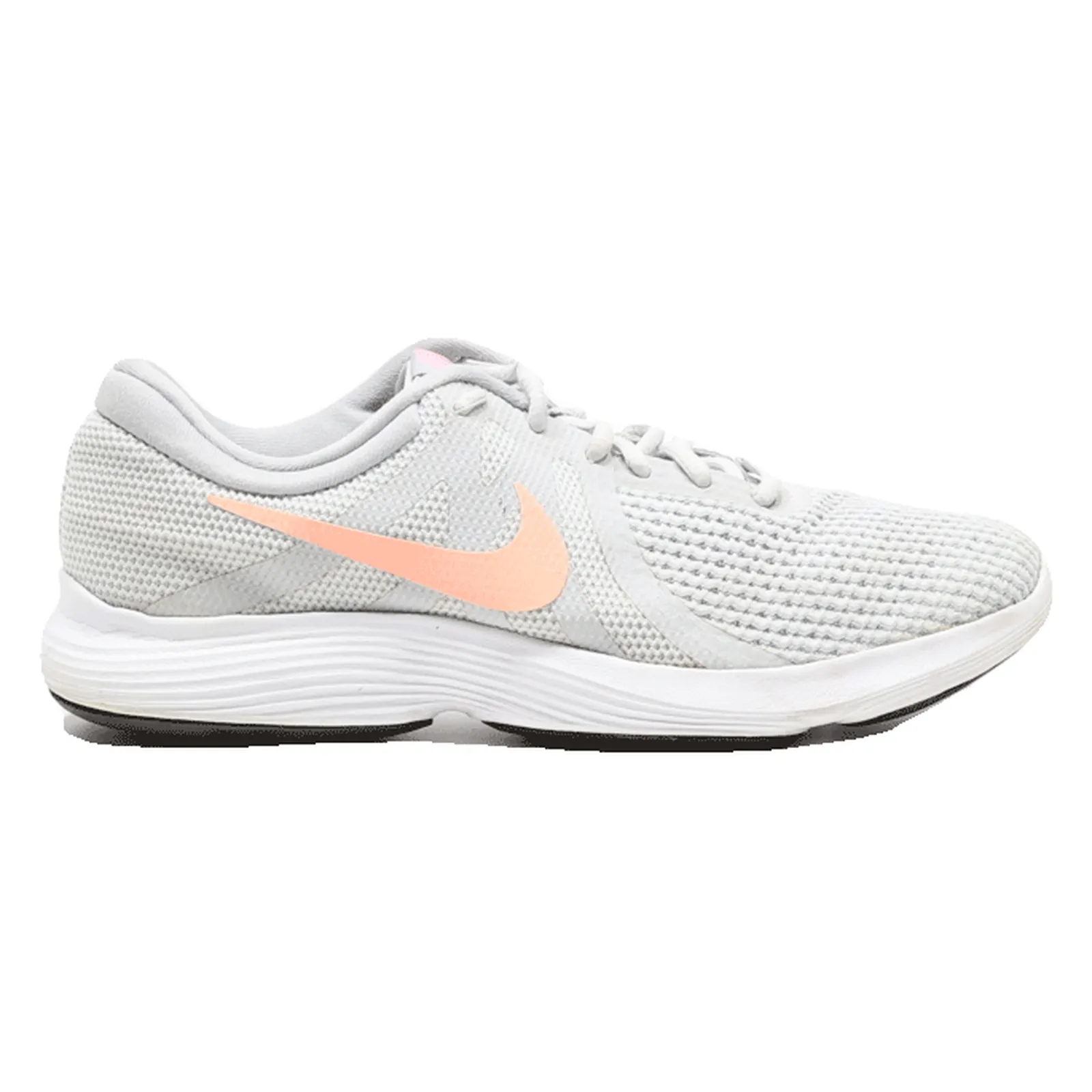 NIKE Revolution 4 Sneaker Trainers Grey Synthetic Womens UK 7